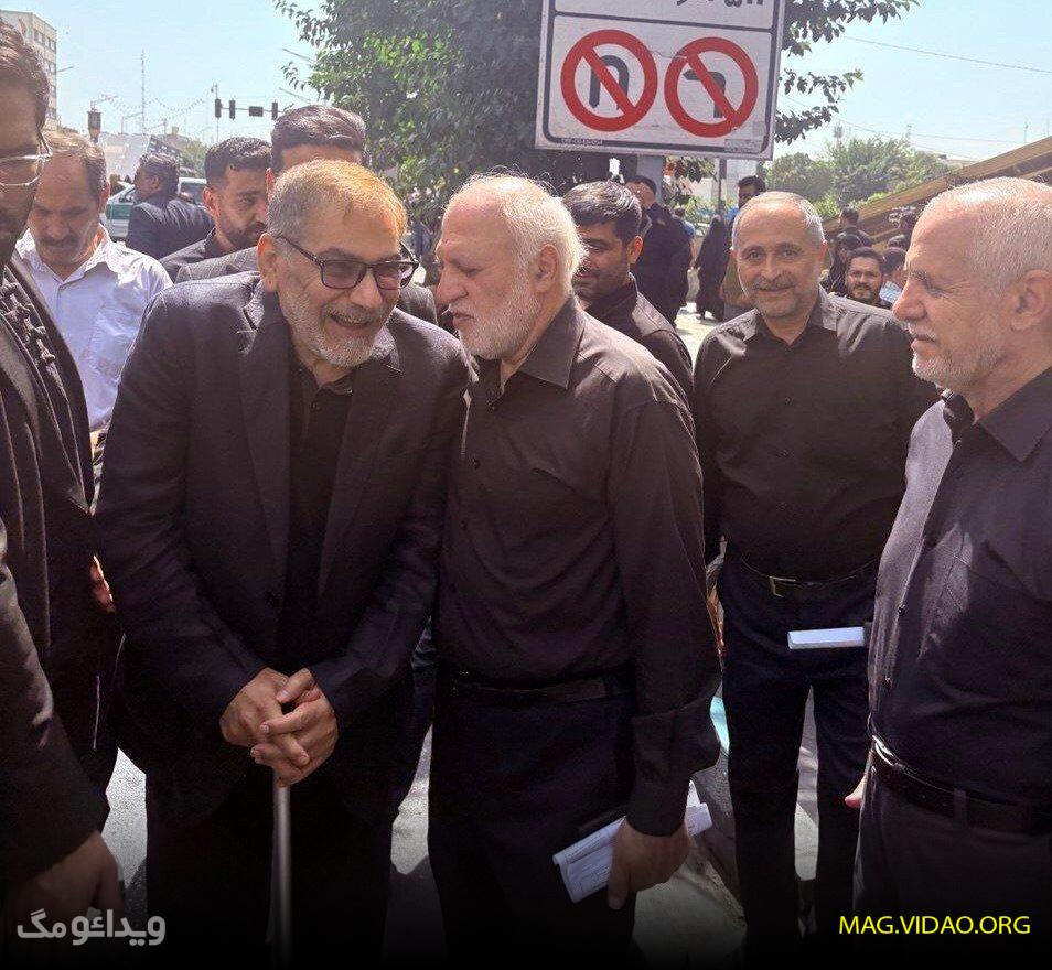 تصاویر حضور علی شمخانی در مراسم وداع و تشییع پیکر شهدا عکس 3